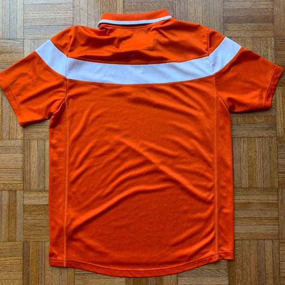 Men's Adidas Climalite Orange White Polo, Large L - Picture 5 of 5